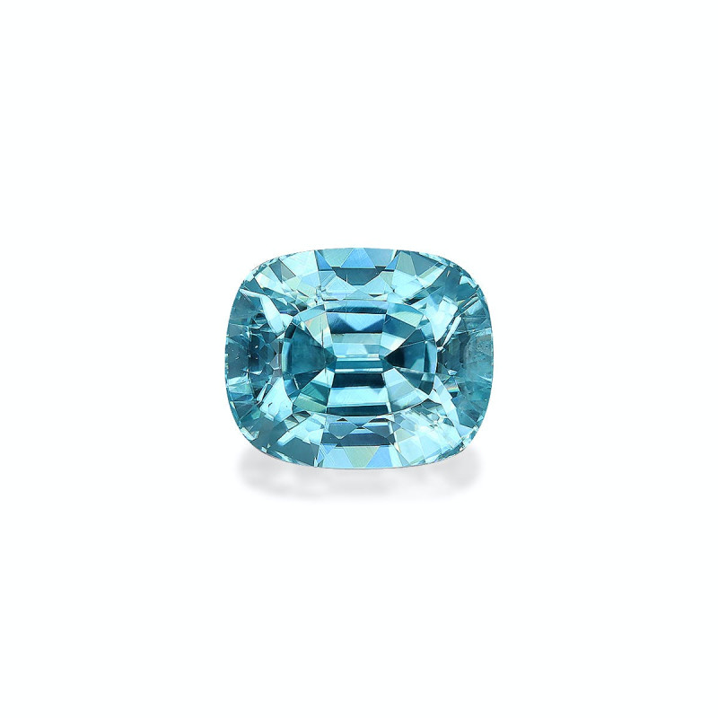 CUSHION-cut Blue Zircon Blue 5.31 carats