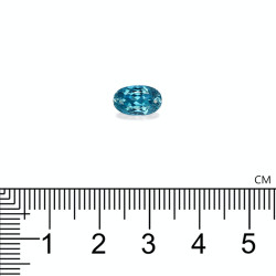 Ovale Blauwe Zirkoon 3.33 karaat