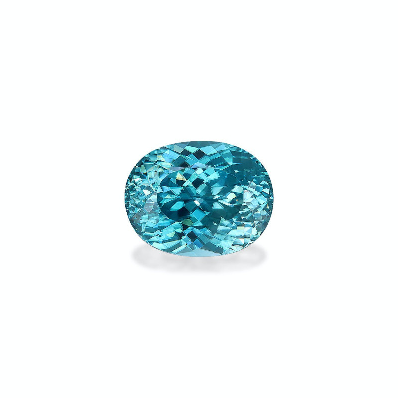 OVAL-cut Blue Zircon Blue 7.57 carats