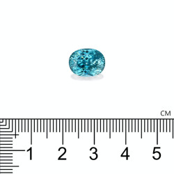 Ovale Blauwe Zirkoon Blauw 7.57 karaat