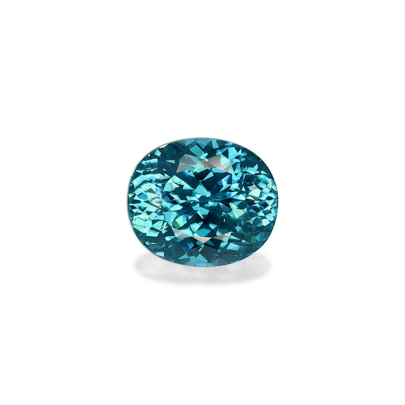 OVAL-cut Blue Zircon Blue 5.68 carats
