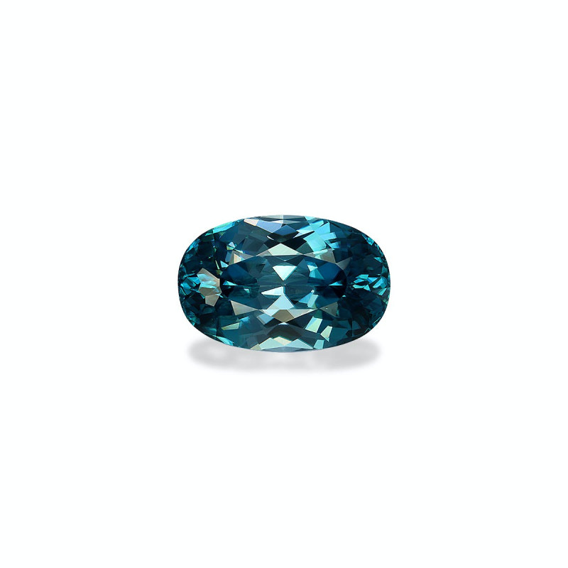 OVAL-cut Blue Zircon Blue 7.17 carats