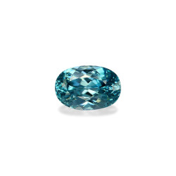 OVAL-cut Blue Zircon Blue...