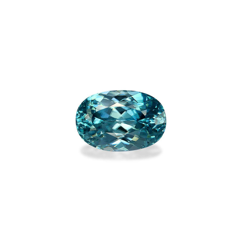 OVAL-cut Blue Zircon Blue 6.47 carats