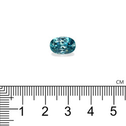 Ovale Blauwe Zirkoon 6.47 karaat