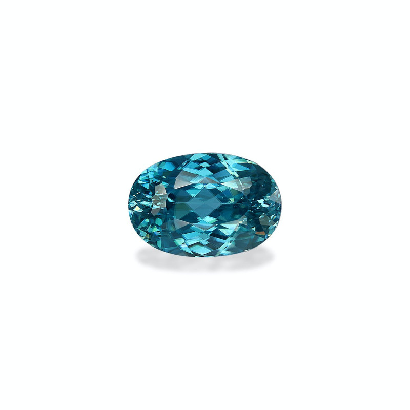 OVAL-cut Blue Zircon Blue 7.01 carats