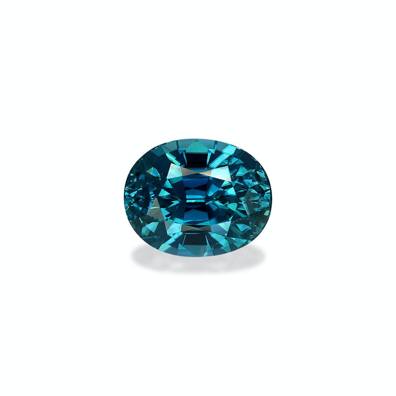 OVAL-cut Blue Zircon Cobalt Blue 7.16 carats