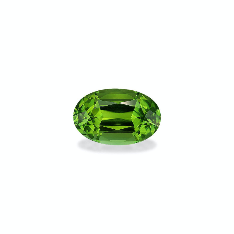 OVAL-cut Green Tourmaline Lime Green 5.53 carats