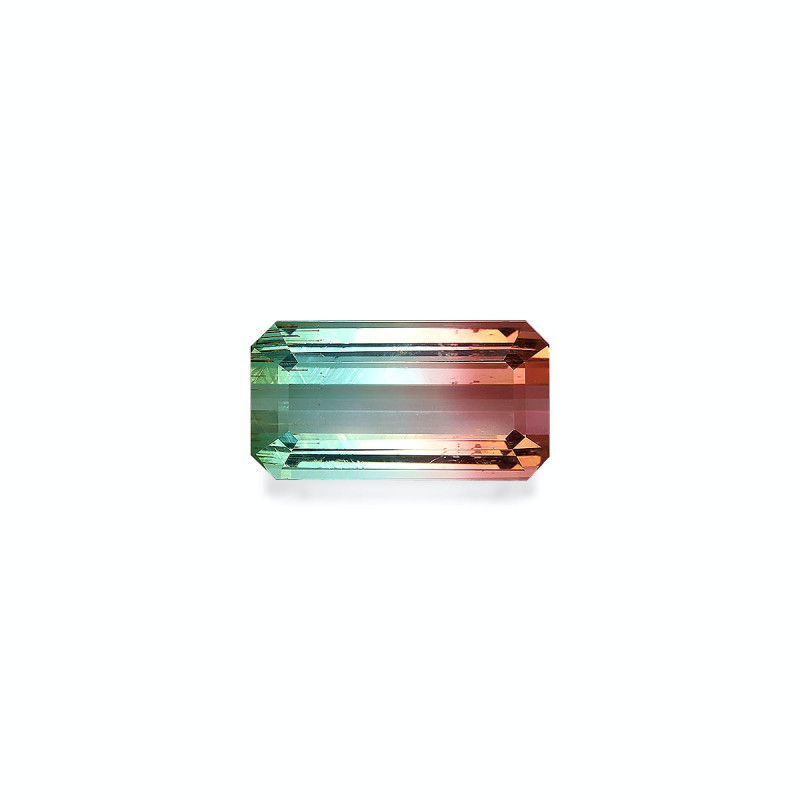 bi colour tourmaline taille RECTANGULARE  8.51 carats