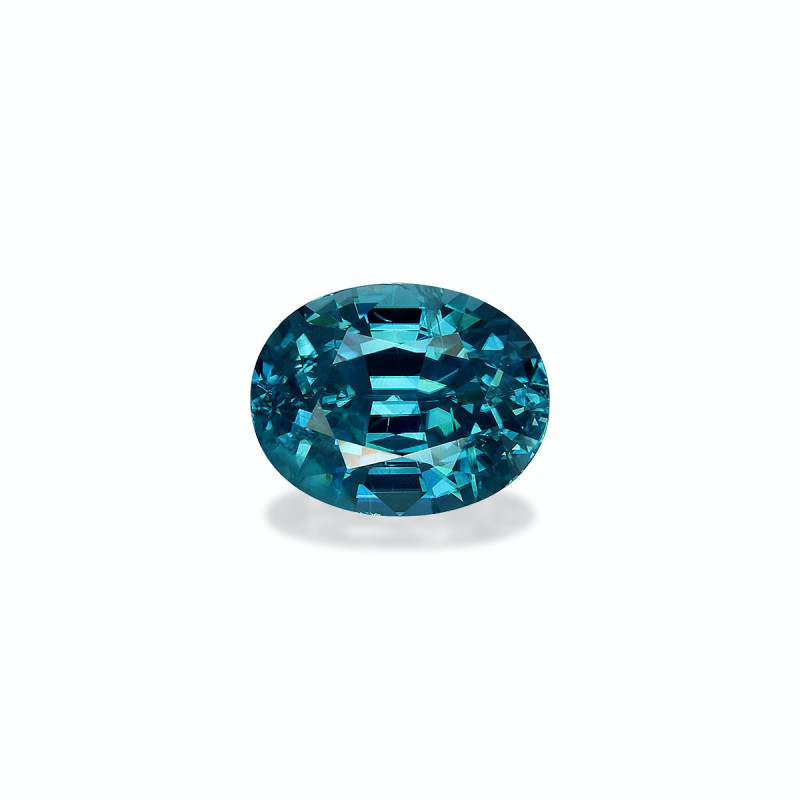 Zircon Bleu taille OVALE Bleu 4.20 carats