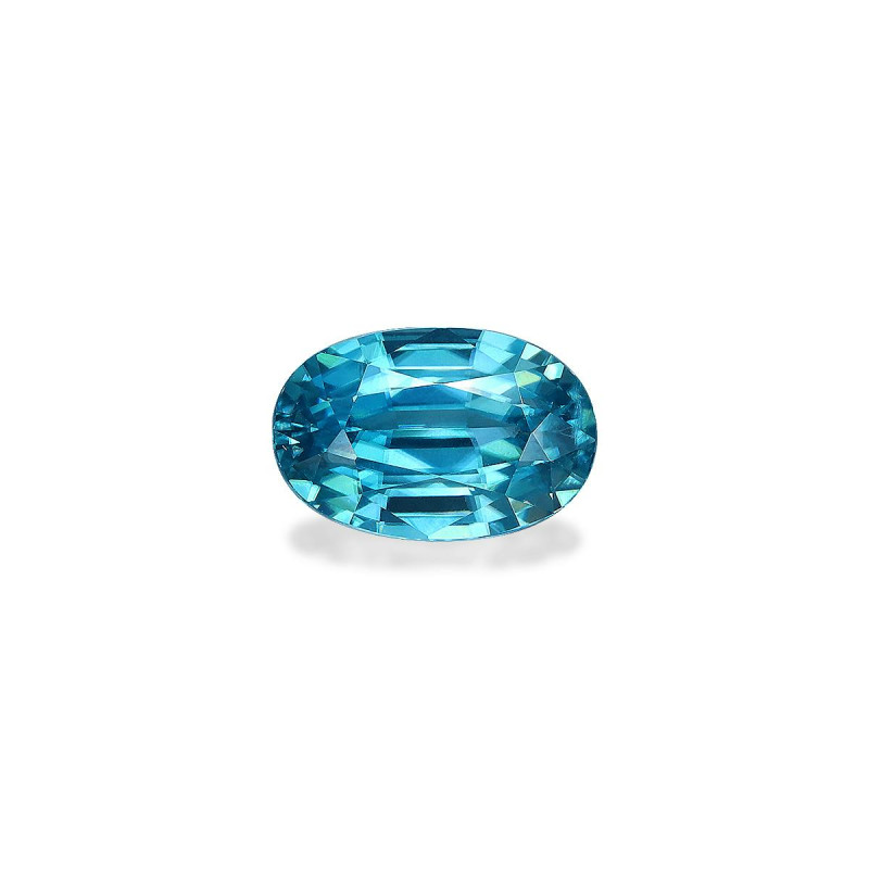Zircon Bleu taille OVALE Bleu 3.27 carats
