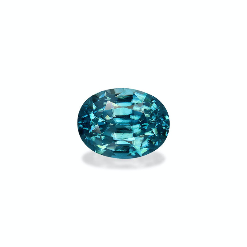 Zircon Bleu taille OVALE Bleu 4.09 carats