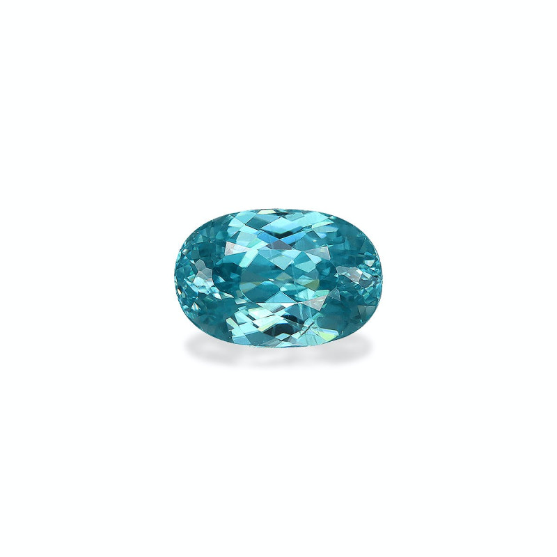 Zircon Bleu taille OVALE Bleu 2.99 carats
