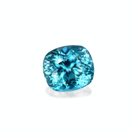 CUSHION-cut Blue Zircon Blue 4.59 carats