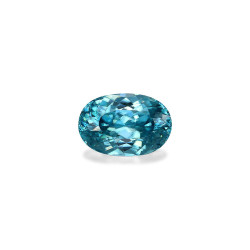 OVAL-cut Blue Zircon Blue...