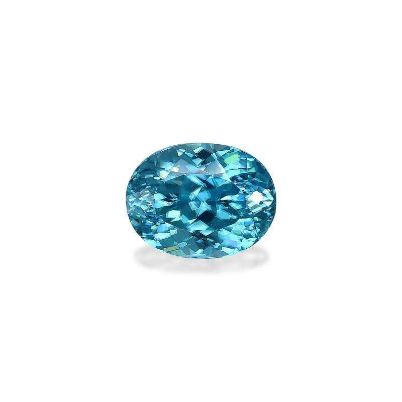 OVAL-cut Blue Zircon Blue 3.87 carats