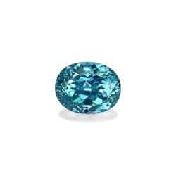 OVAL-cut Blue Zircon Blue...