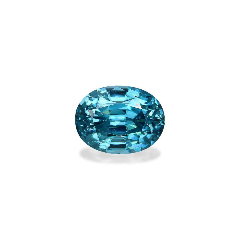 OVAL-cut Blue Zircon Blue 4.03 carats