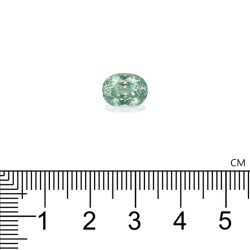 Ovale geslepen lichtgroene Paraiba-toermalijn van 2,78 karaat
