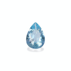 Pear-cut Aquamarine Blue...