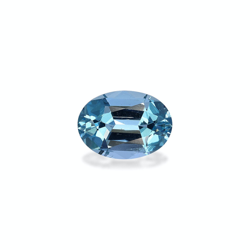 Aigue-Marine taille OVALE Ice Blue 1.84 carats