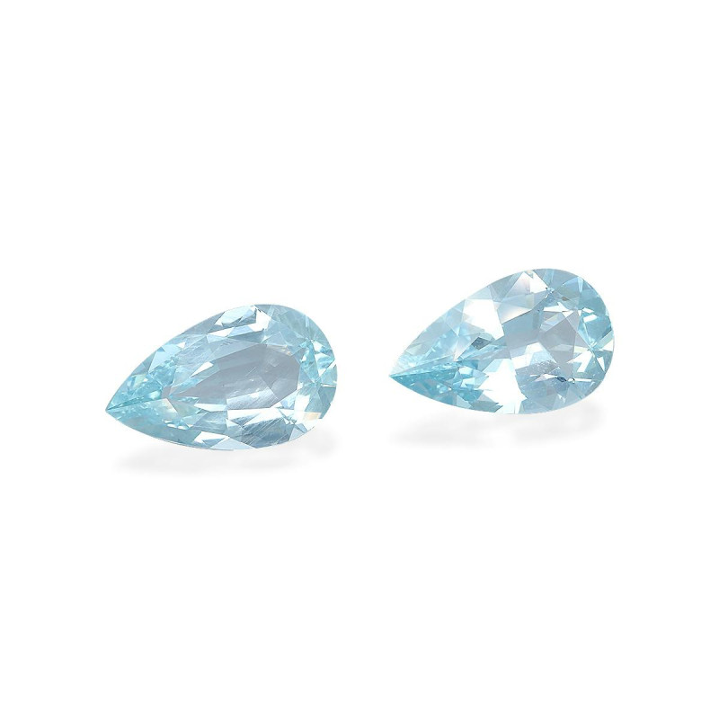 Paire De Tanzanites Naturelles 0,87 Carats Taille Poire - Qualité Excellente, Sans Inclusion Visible, Bleu Intense