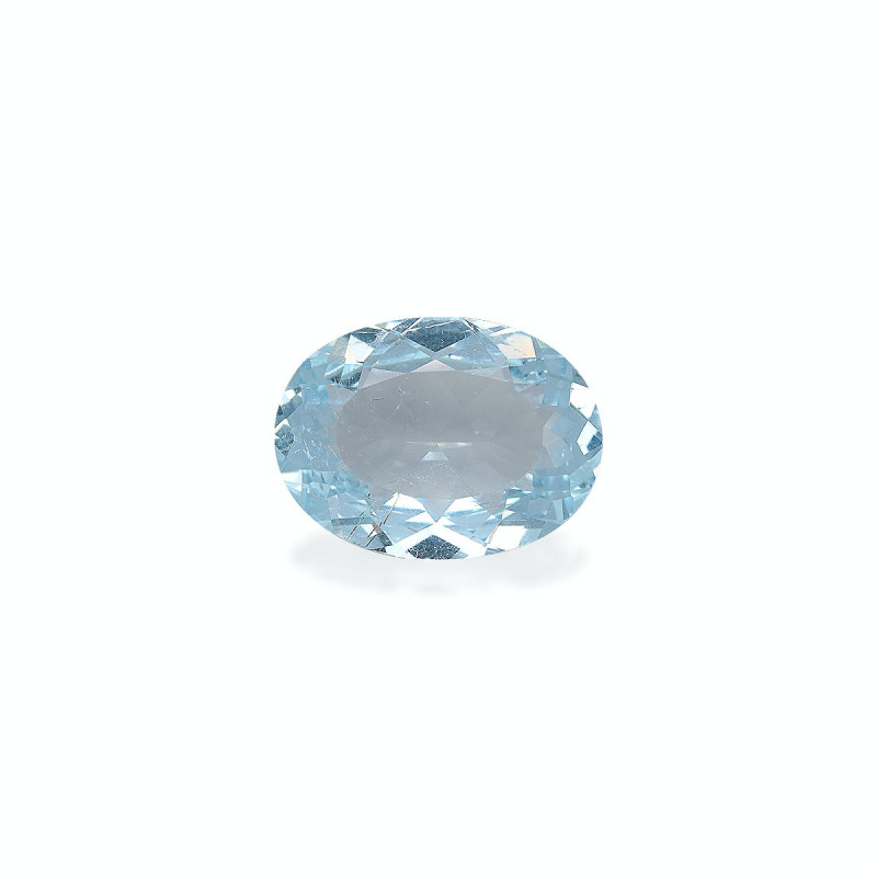 Aguamarina taille OVALE Bleu Ciel 14.71 carats