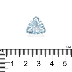 Trilliant geslepen Hemelsblauwe Aquamarijn 9.12 karaat