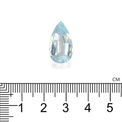 Hemelblauwe peervormige Aquamarijn van 7,98 karaat