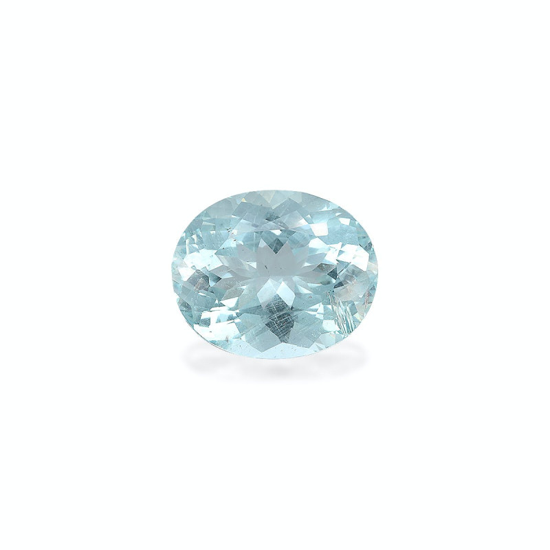 Ovaal geslepen hemelsblauwe Aquamarijn van 12,67 karaat