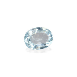 Ovaal geslepen hemelsblauwe Aquamarijn van 9,42 karaat