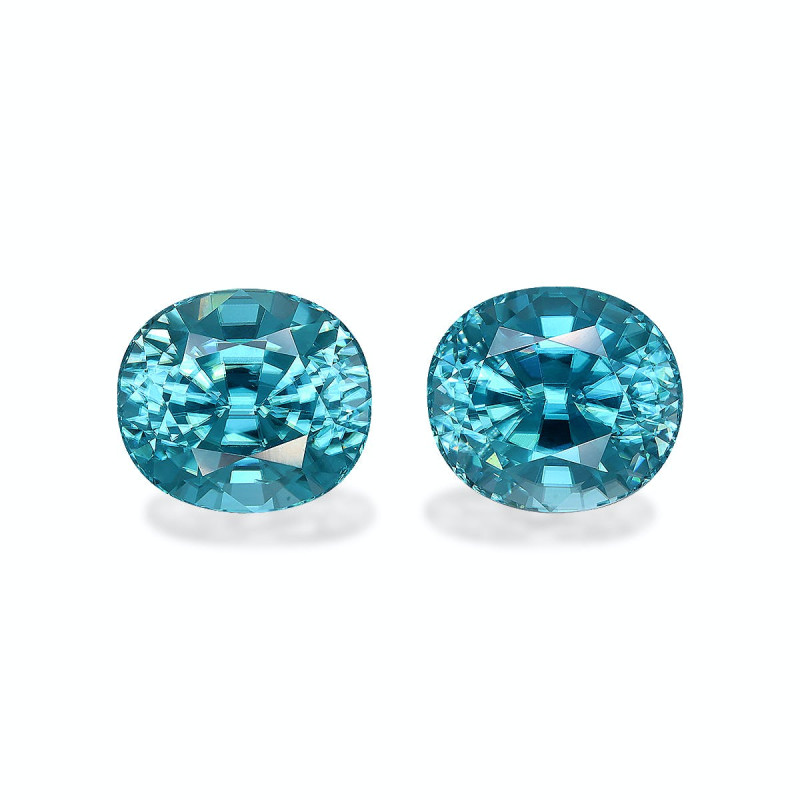 OVAL-cut Blue Zircon Blue 11.21 carats