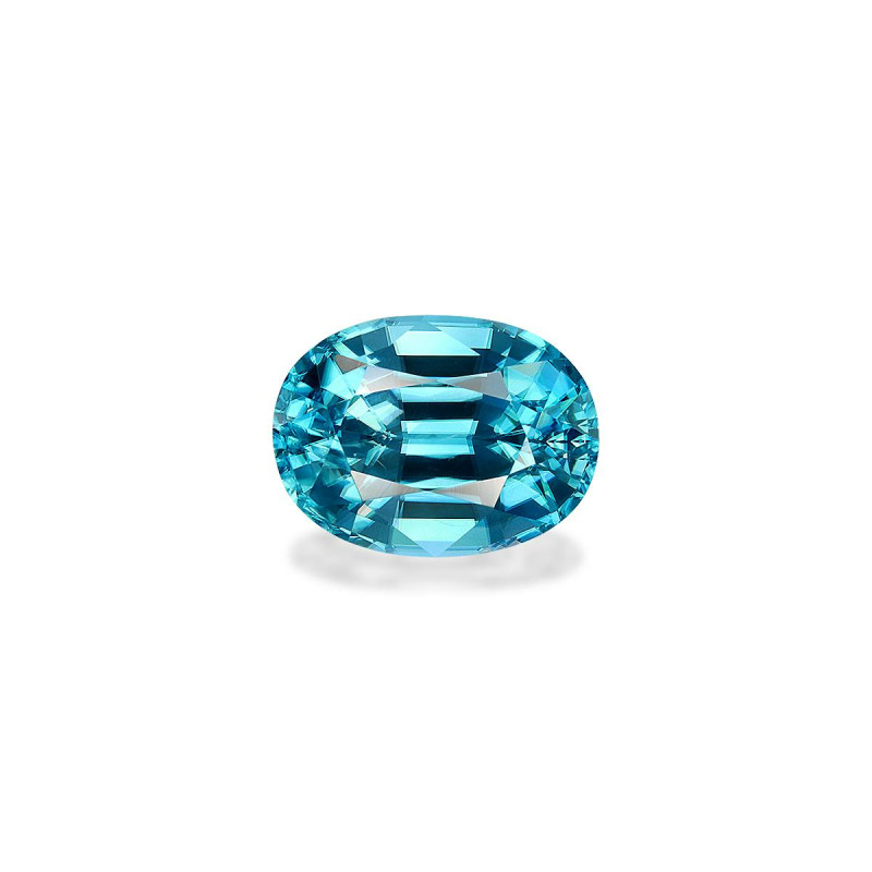 Zircon Bleu taille OVALE Bleu 5.67 carats
