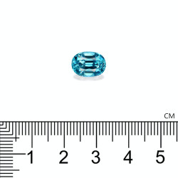 Ovale Blauwe Zirkoon 5.67 karaat