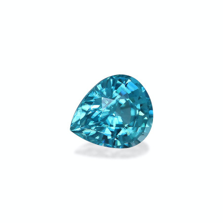 Pear-cut Blue Zircon Blue 7.58 carats