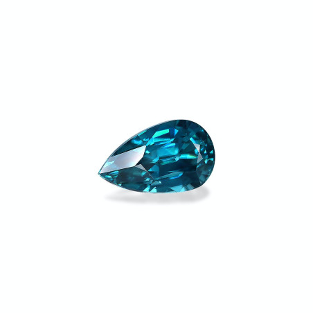 Pear-cut Blue Zircon Cobalt Blue 4.87 carats