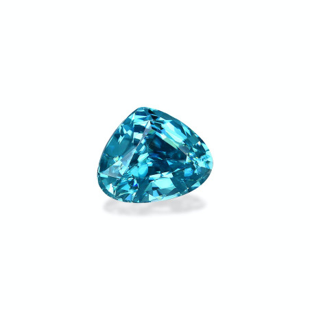 Pear-cut Blue Zircon Blue 6.06 carats