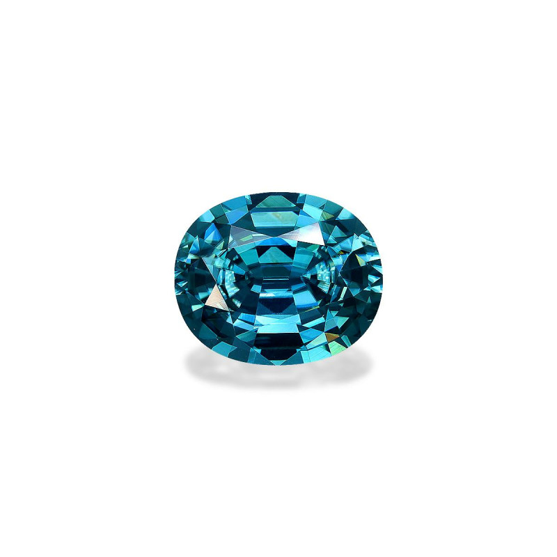 OVAL-cut Blue Zircon Blue 6.54 carats