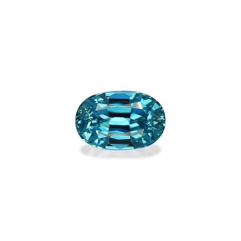 OVAL-cut Blue Zircon Blue 4.40 carats