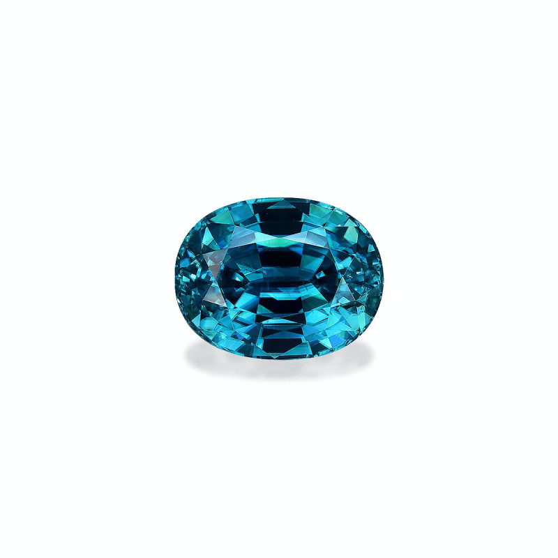 Zircon Bleu taille OVALE Bleu 7.91 carats