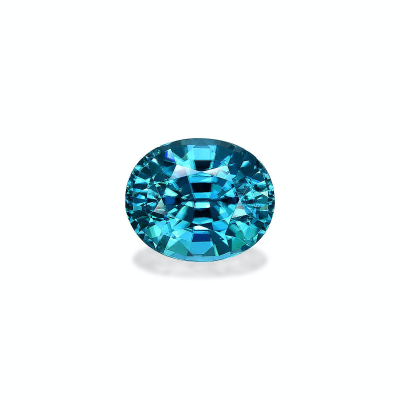 Zircon Bleu taille OVALE Bleu 5.93 carats