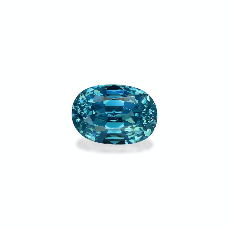 Zircon Bleu taille OVALE Bleu 5.32 carats