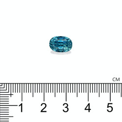 Ovale Blauwe Zirkoon Blauw 5.32 karaat