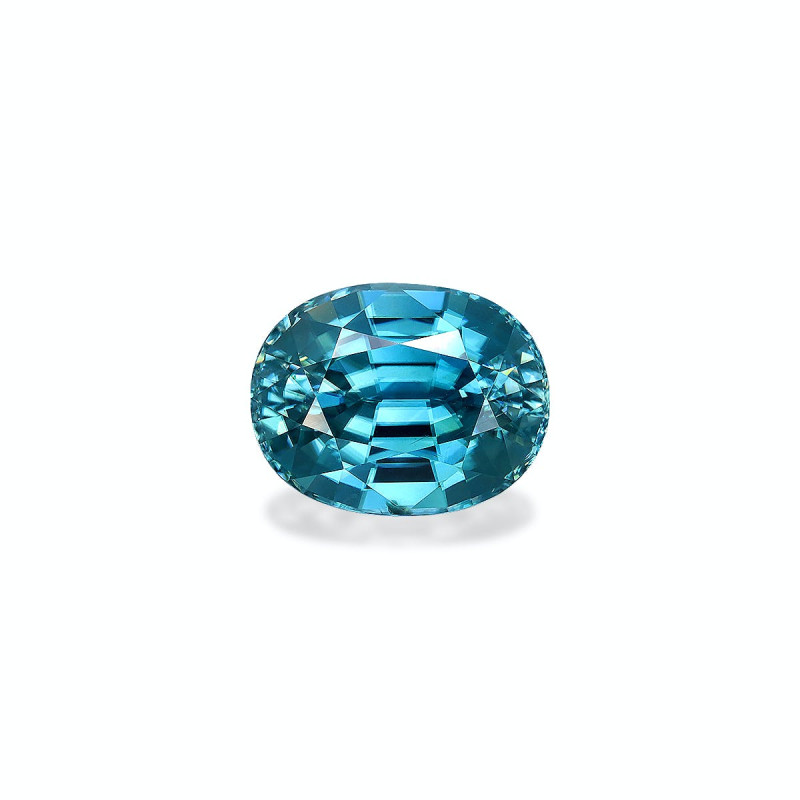 OVAL-cut Blue Zircon Blue 7.09 carats