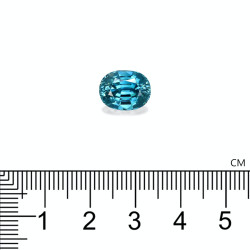 Ovale Blauwe Zirkoon 7.09 karaat