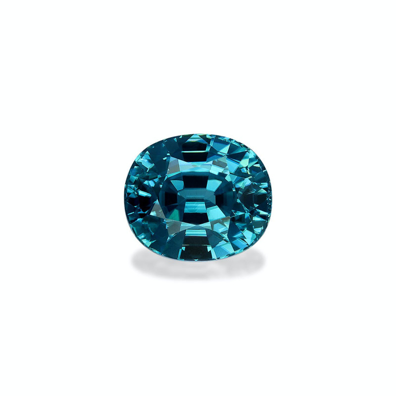 OVAL-cut Blue Zircon Blue 5.16 carats