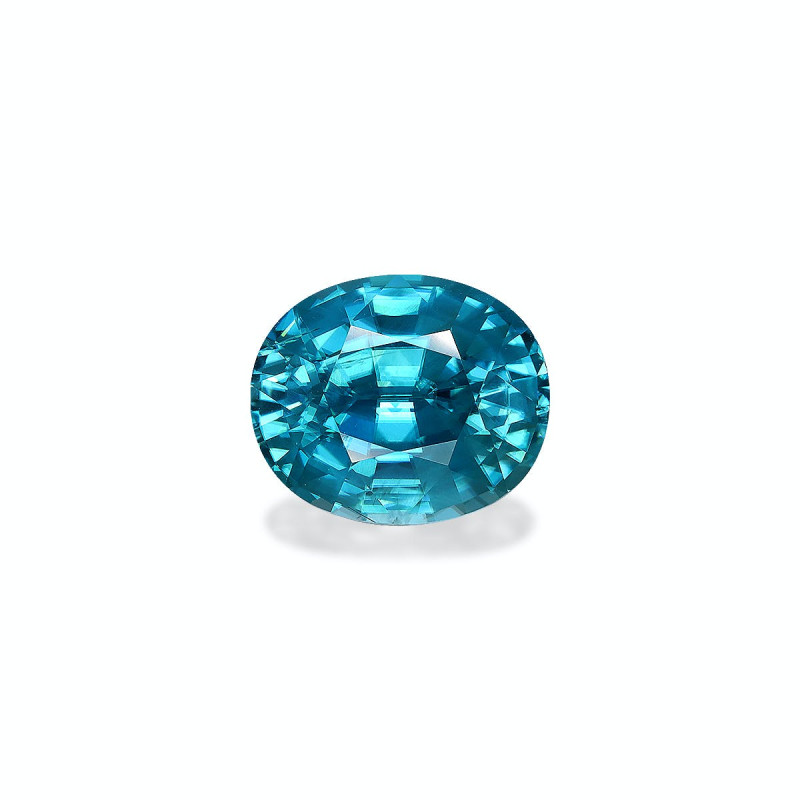 Zircon Bleu taille OVALE Bleu 6.10 carats