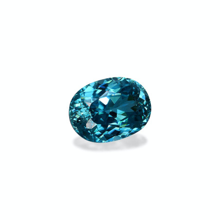 OVAL-cut Blue Zircon Blue 5.55 carats