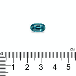 Ovale Blauwe Zirkoon van 4.47 karaat