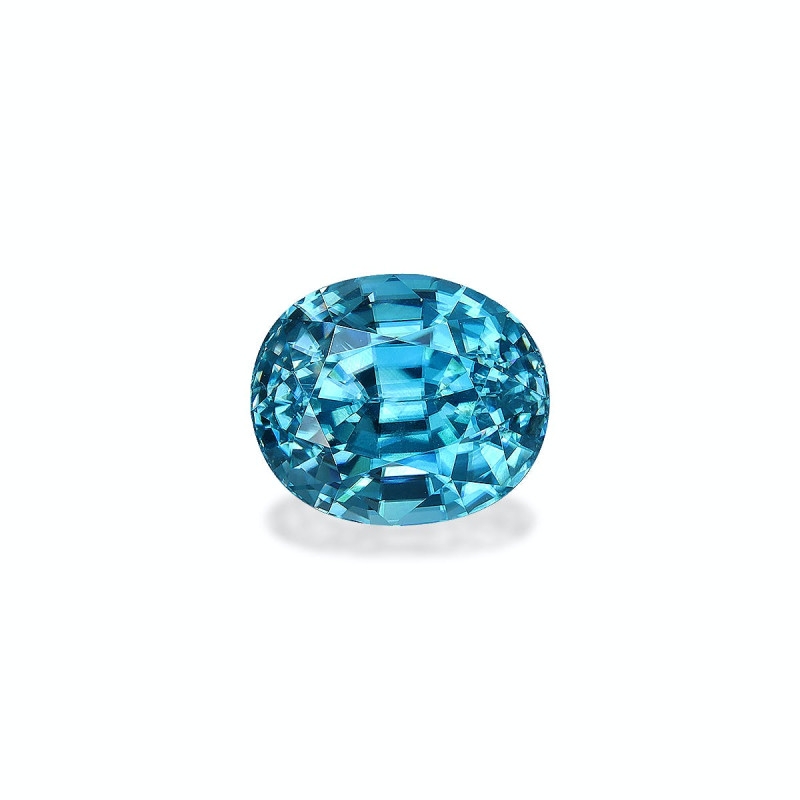 Zircon Bleu taille OVALE Bleu 4.61 carats